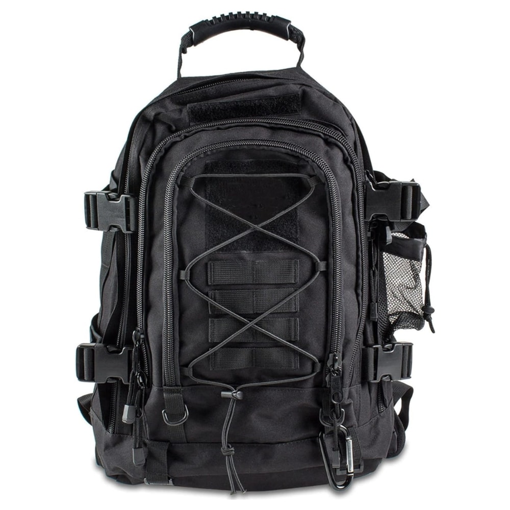 black backpack for hiking and camping